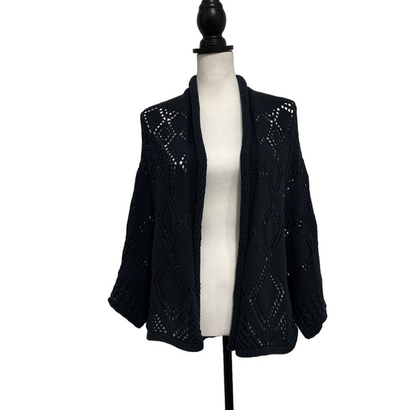 Anthropologie Angel Of The North Cape Cardigan (Navy) XS - Picture 2 of 6